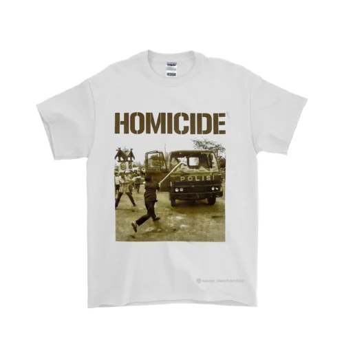 ORIGINAL TSHIRT HOMICIDE - PATHOS WHITE RELEASE BY GRIMLOC
