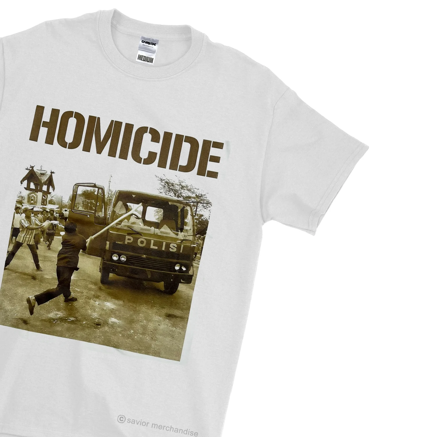 ORIGINAL TSHIRT HOMICIDE - PATHOS WHITE RELEASE BY GRIMLOC - Image 3