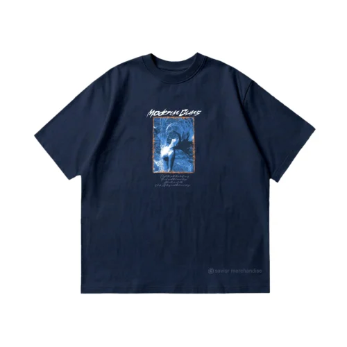 ORIGINAL T SHIRT MODERN GUNS - ANGEL NAVY RELEASE BY OFFICIAL