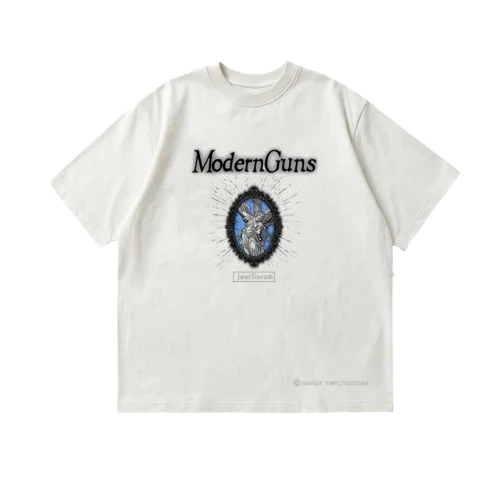 ORIGINAL T SHIRT MODERN GUNS - JAPAN TOUR WHITE RELEASE BY OFFICIAL