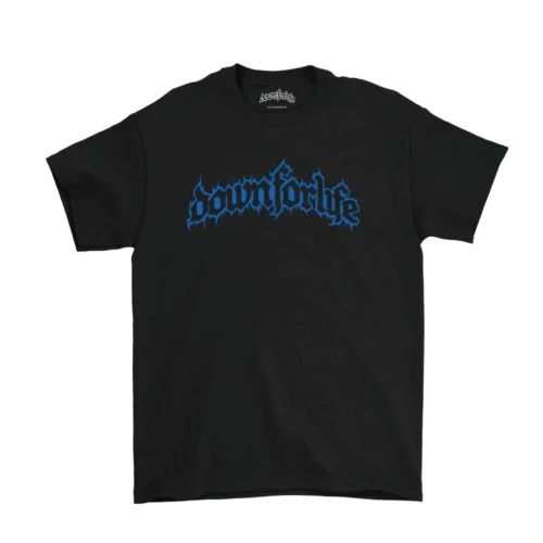 ORIGINAL T SHIRT DOWN FOR LIFE - HARDCORE BLACK