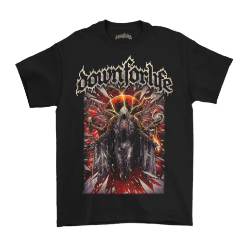 ORIGINAL T SHIRT DOWN FOR LIFE AIR UDARA TANAH API RILIS BY SAVIOR MERCH