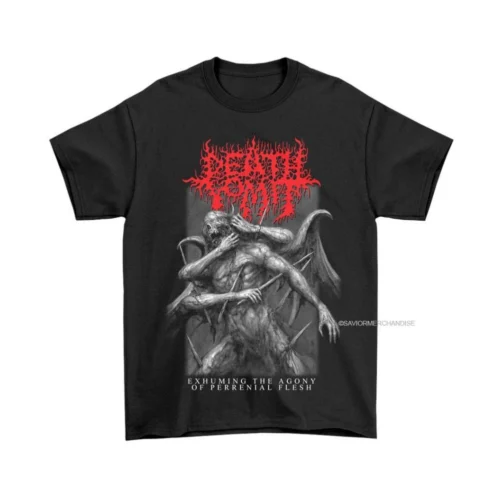 ORIGINAL T SHIRT DEATH VOMIT - EXHUMING THE AGONY RILIS BY SAVIOR MERCHANDISE