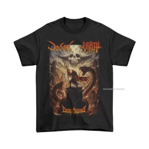 ORIGINAL T SHIRT CATACLYSMIC SUMMER TOUR 2026 OFFICIAL ( DEADSQUAD,JASAD,DEATH VOMIT)