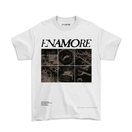 ORIGINAL T SHIRT ENAMORE - PAIN WHITE RELEASE BY SAVIOR MERCH