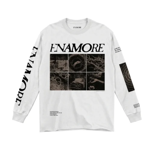 ORIGINAL LONGSLEEVE ENAMORE - PAIN WHITE RELEASE BY SAVIOR MERCH