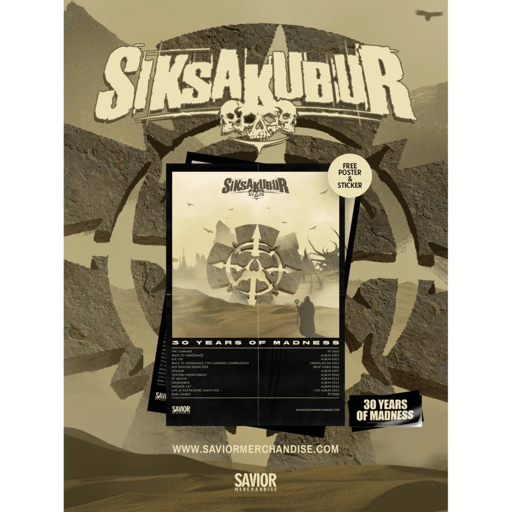 ORIGINAL T SHIRT SIKSAKUBUR - 30 YEARS OF MADNESS RILIS BY SAVIOR MERCHANDISE - Image 3
